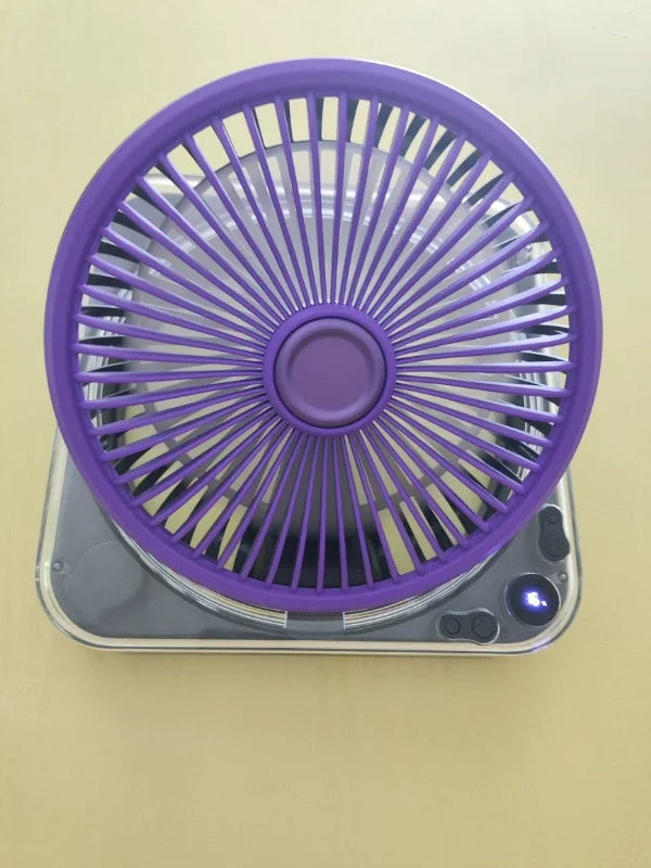 Remote Control Wall Hanging Electric Fan, Kitchen Toilet Special Refrigeration Mini Air Conditioner, Silent Charging Wall Fans