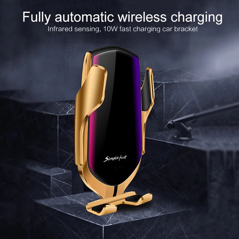 Infrared Wireless Charger Sensing Automatic Clip For Sanmung S9 S10 iphone X XS Max XR 14 12 10W Infrared fast Wireless Chargers