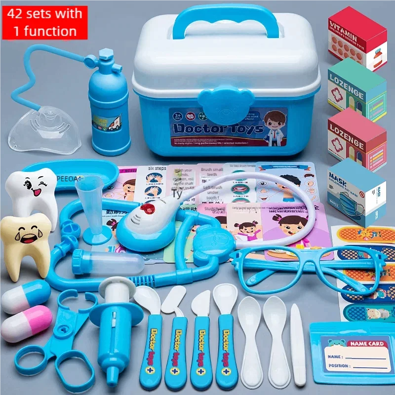 WizKidz Doctor Nurse Role Play Set Medical Tools With Stethoscope & Injectors In A Pretend Play Trolley Box Ideal Gift for Kids