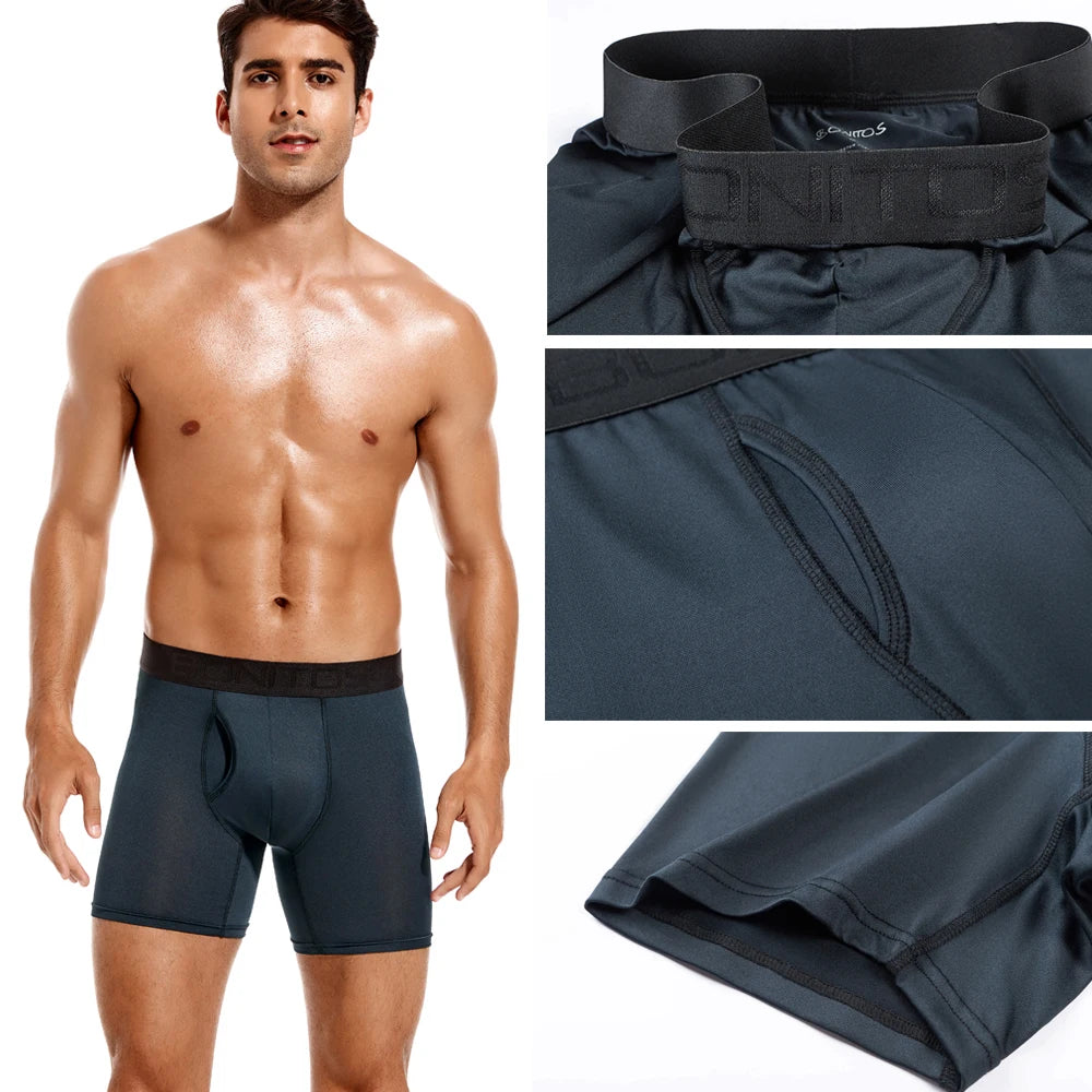 4pcs Front opening underpants men brand Boxers man sexy boxer shorts Men's panties gift underwear for mens calecon