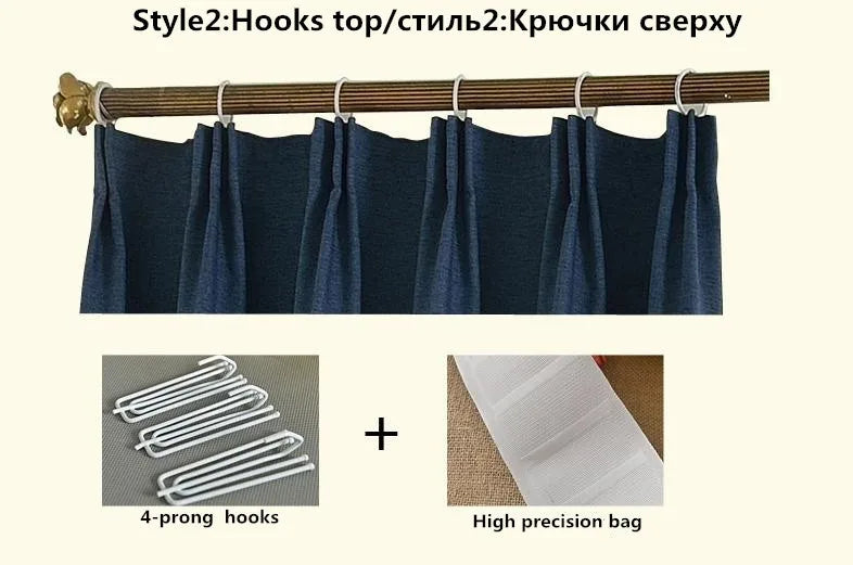 Embroidered Chenille Velvet Curtains for Living Room Bedroom European Modern Brown Gold Sheer Tulle Windows Backdrop Valance