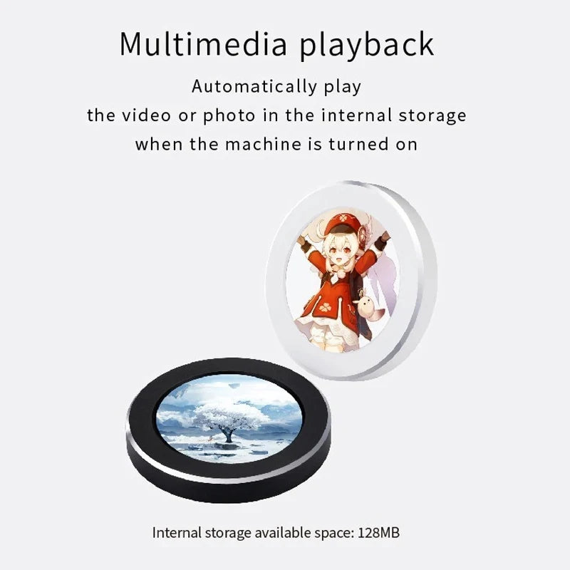 2.1 2.8 Inch IPS Secondary Screen 480x480 USB Water-Cooled Round LCD CPU GPU RAM HDD Monitoring NO AIDA64 MINI PC Gamer Display