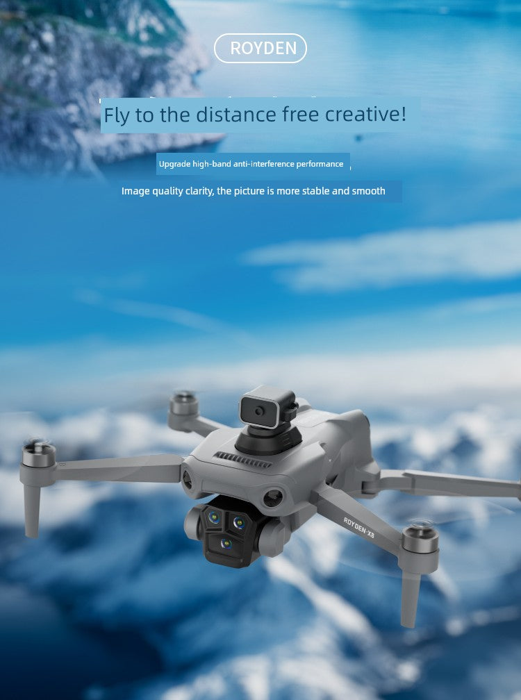 2025 New Arrival Remote Control Aircraft Kids UAV Toy Professional HD Aerial Photography Primary School Student Small Aircraft