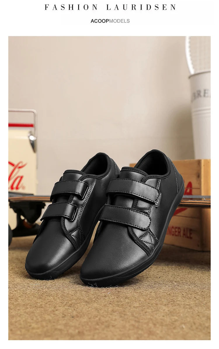 Mens/Women Barefoot Walking Shoes Wide Toe Zero Drop Minimalist Shoes Leather Comfortable Casual Shoes for Gym Driving Office