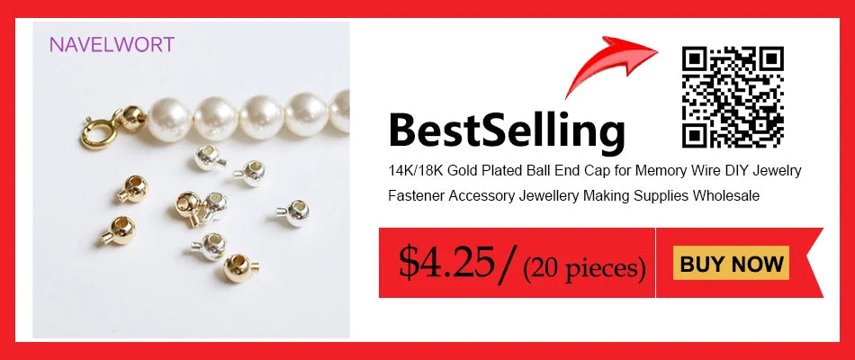 18K Gold Plated Brass Stripe Crimp End Beads Stopper Open Crimp Beads Covers DIY Handmade Crafts Accessories For Jewelry