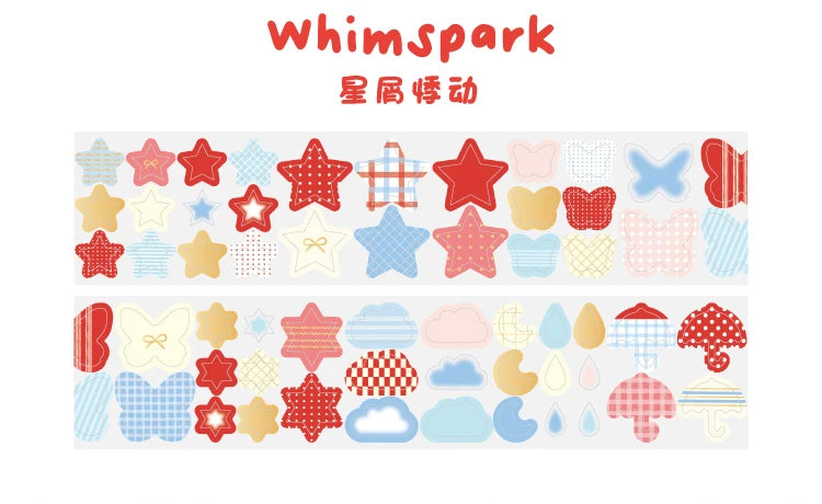 40mm * 300cm Kawaii Ins Basic Geometric Pattern Die Cutting Stickers Creative Handbook Decoration DIY Diary Scrapbook Supplies