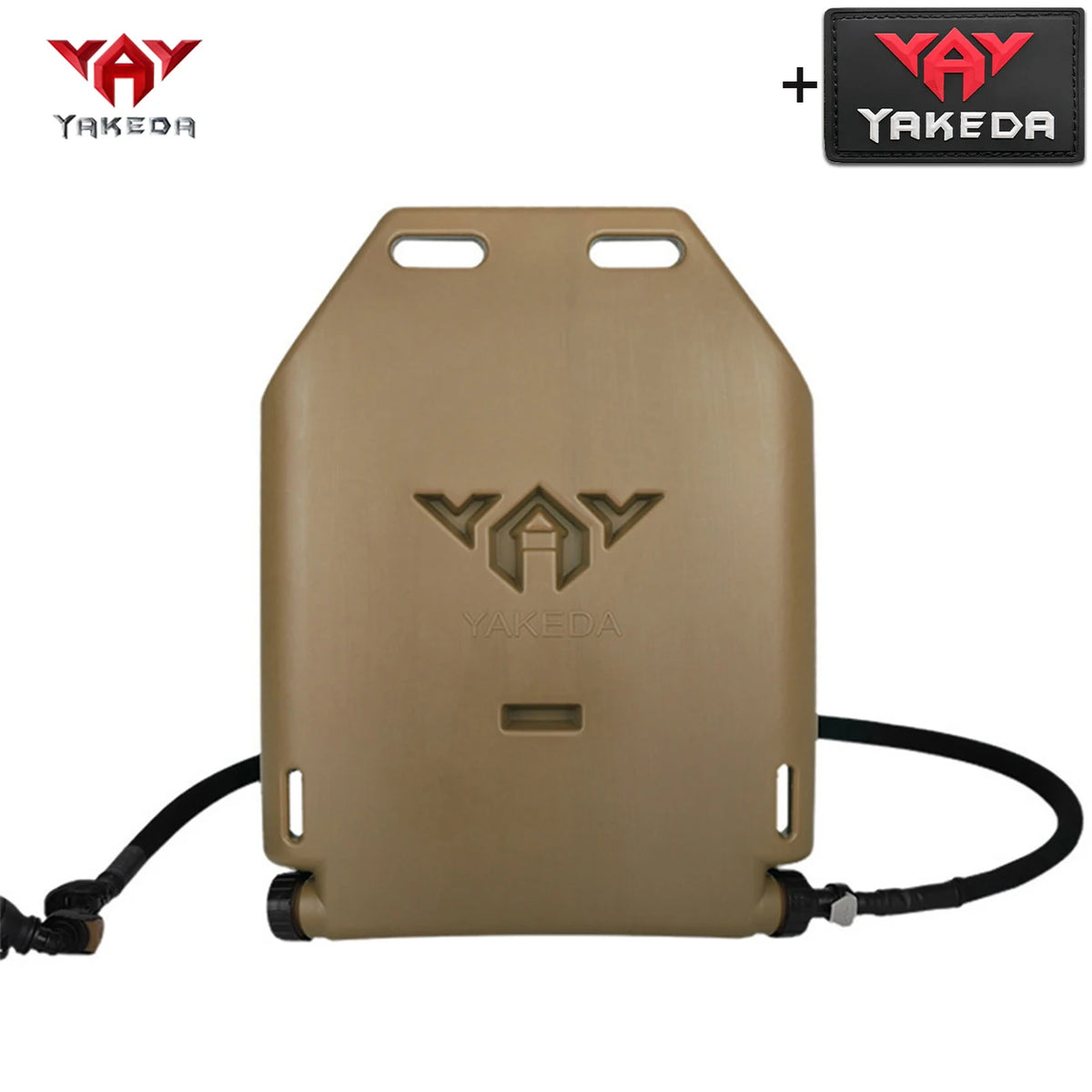 YAKEDA Hunting Vest 1.75L Integrated Water Bag Insert Board with Water Delivery Hose Made of Hard and Lightweight Material