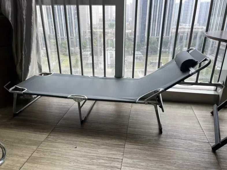 Single Folding Beds Bedroom Dormitory Office Comfortable Homestay Furniture Villa Portable Bed Outdoor Travel Camping Recliner