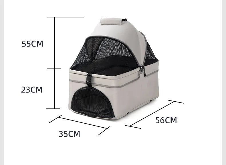 Pet Cart, Dog, Cat, Teddy Baby Stroller, Small Pet Cart, Lightweight and Foldable for Outdoor Travel