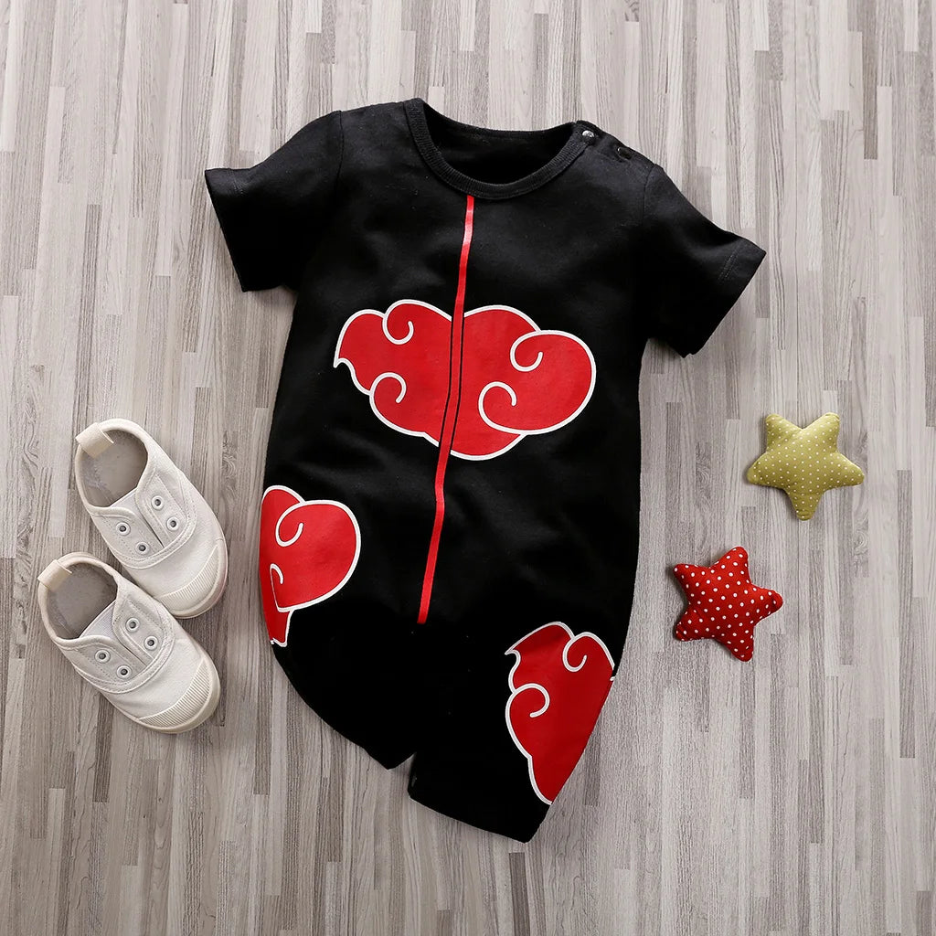 Newborn Clothing Handsome Anime Role Play Cotton Comfortable Soft Boys And Girls 0-18 Summer Short Sleeved Baby Jumpsuit