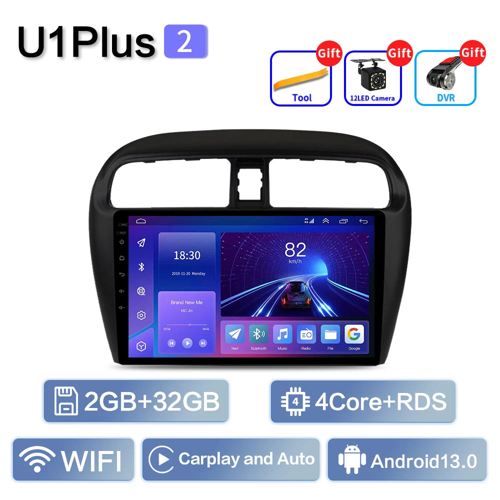 Car Radio Multimidia For MITSUBISHI Mirage Spacestar Attrage 2012-2018 GPS Navigation Carplay 2din