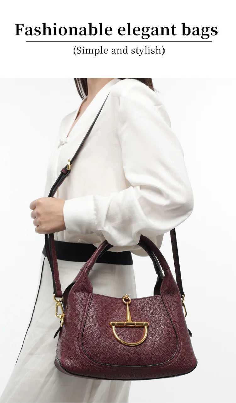 Stylish Solid Color Designer Diaper Bag Women Luxury Leather Tote Large Capacity Elegant Crossbody Handbag For Simple Chic