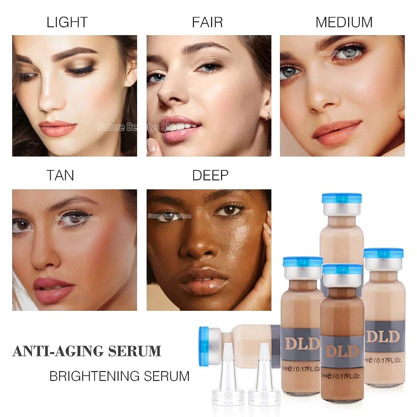 10 vials Korean 5ml BB Cream Glow Beginner Starter Kit Facial Moisturising Sunscreen Essence Foundation Cream Skin Care