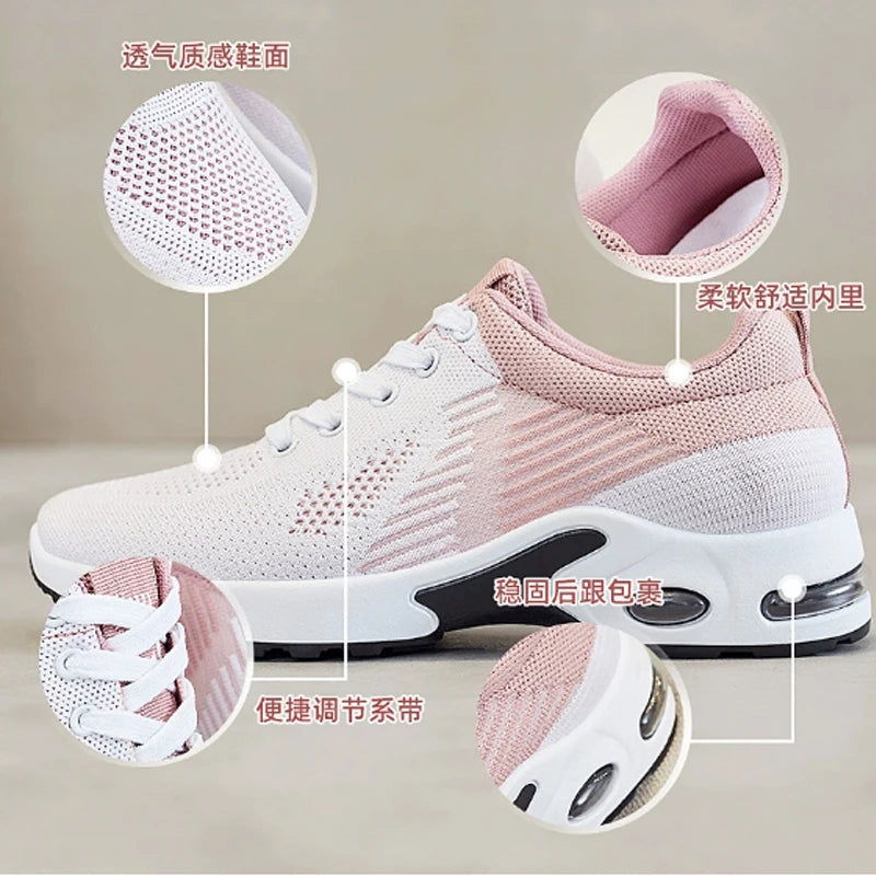 Women's Shoes 2025 Summer Casual Sneakers Breathable Mesh Affordable Free Shipping