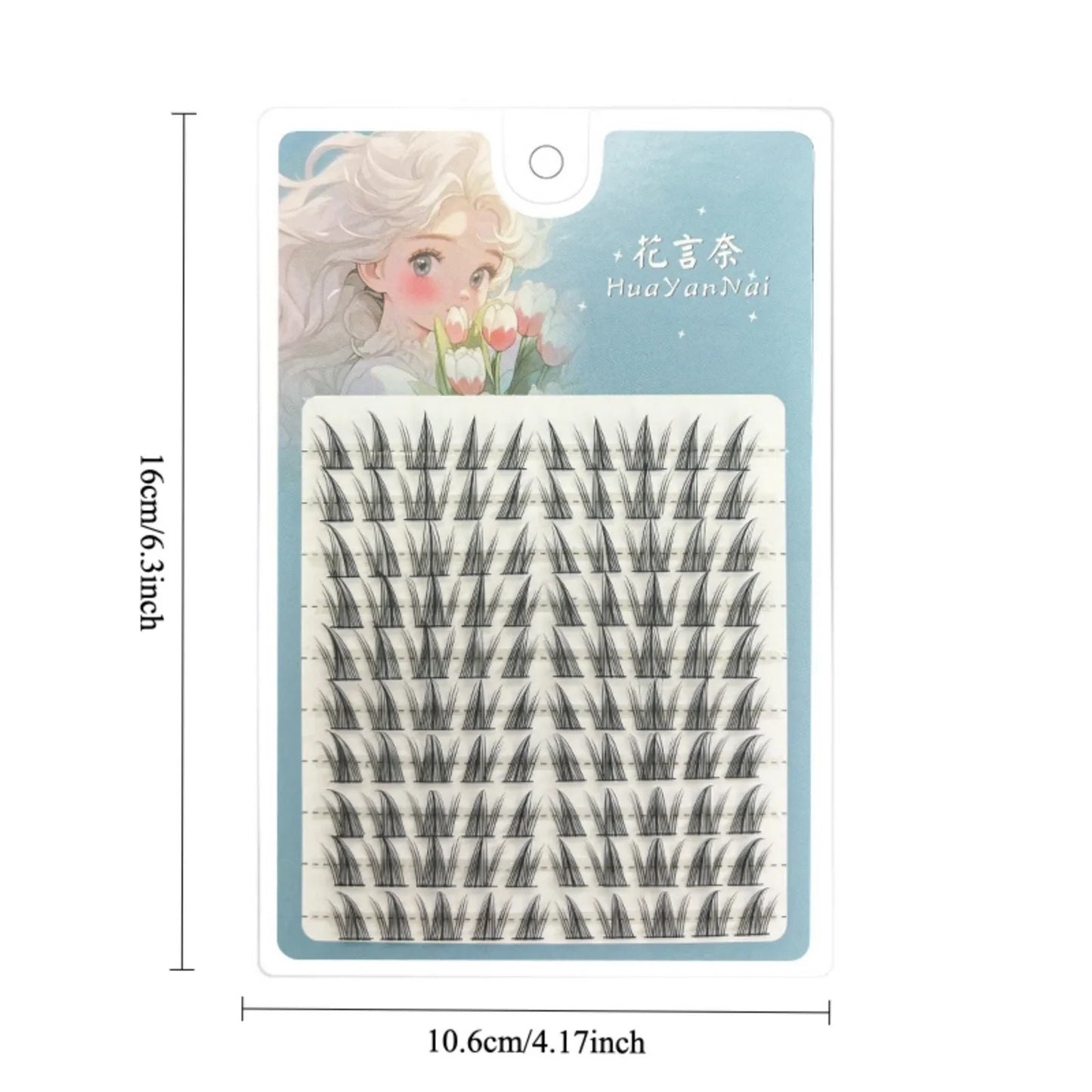 100pcs Sunflower DIY False Eyelashes Natural Thick Cartoon Extensions Clusters Individual Lashes Cluster Segmented Lash Bundles