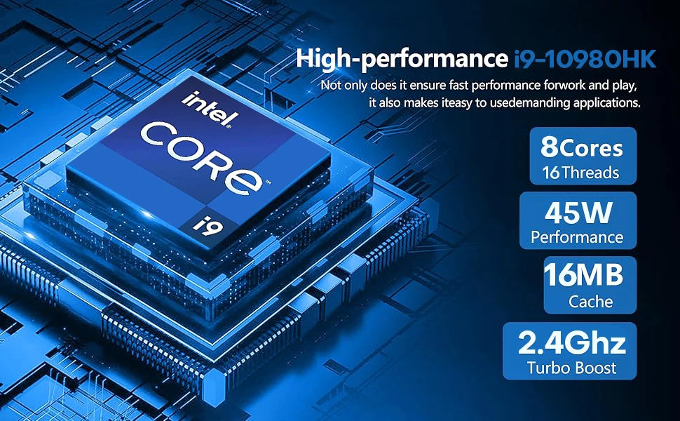 Intel I9 Laptop Computer Windows 11 Fingerprint Unlock Notebook PC Intel I9 10980HK/9900U 16GB RAM 1TB SSD Office Gaming Laptop