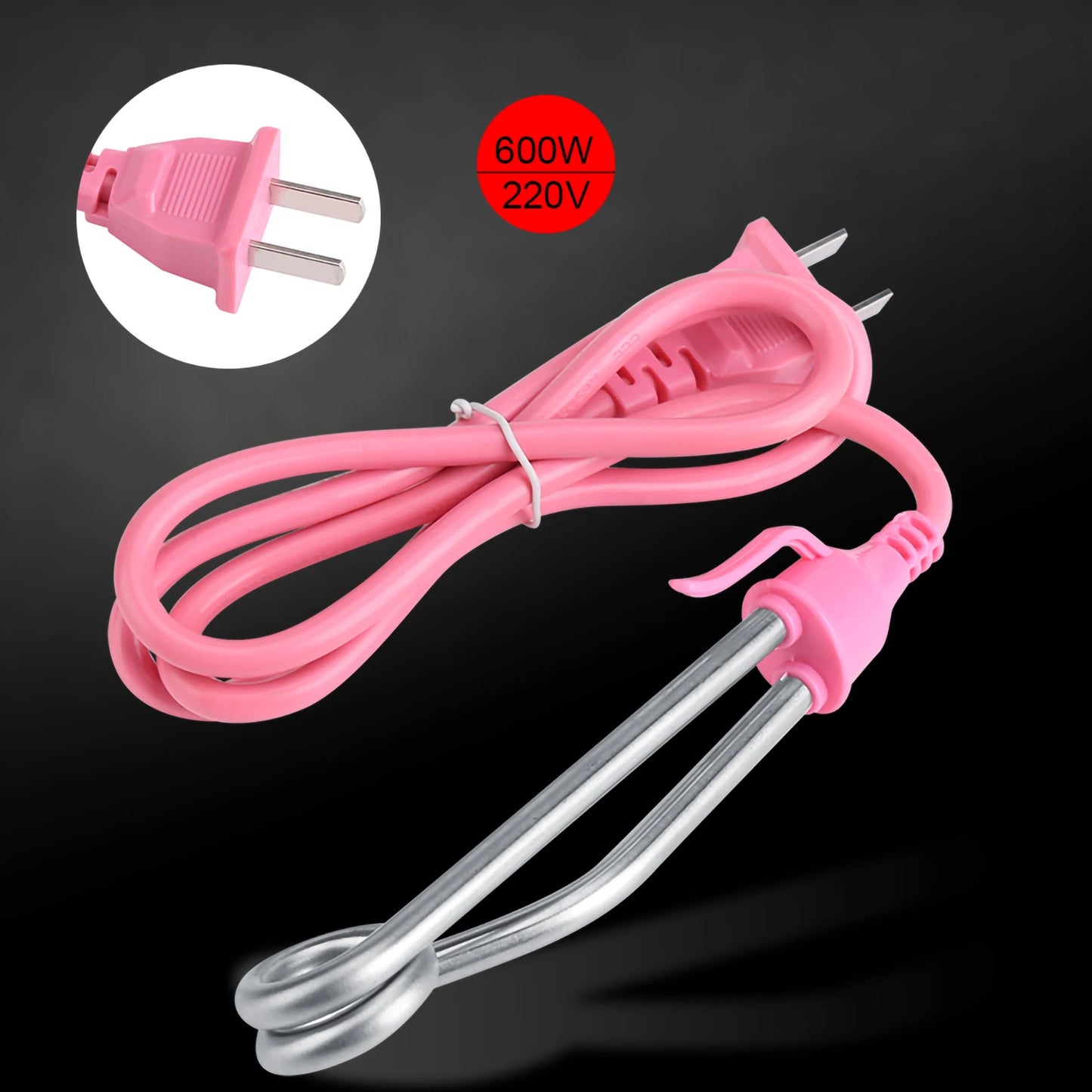 Electric Heater Element Mini Boiler Hot Water Coffee Immersion Travel Use 600W CN Plug 220V Immersion Heater Element Mini Boiler