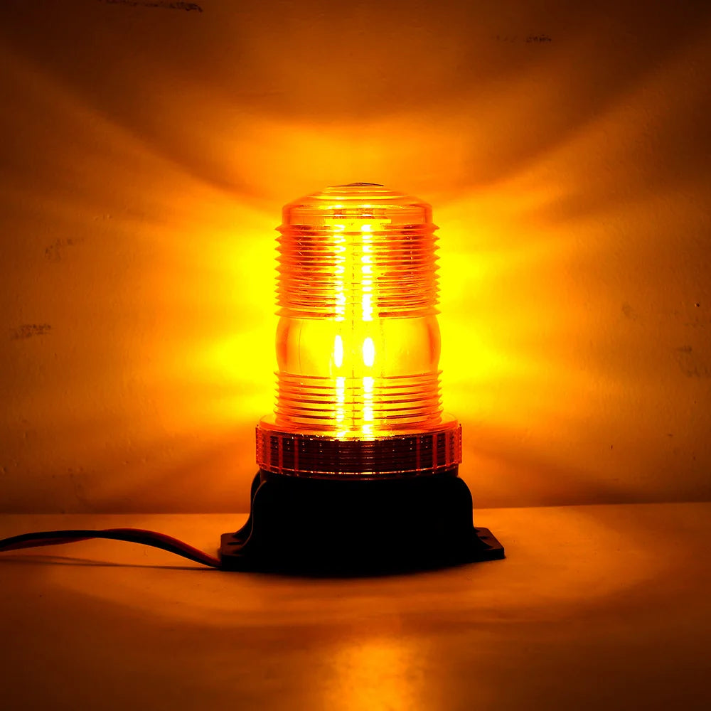 Yellow LED Strobe Lights for Forklift Golf Car Trucks Tractor Roof Warning Signal Flasher Lamp Emergency Flashing Safety Beacon