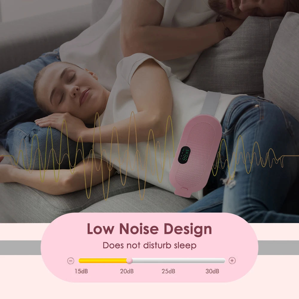 Cordless Electric Heating Pad Belt Adjustable Levels for Women Best Abdominal Heating Massager Hot Compress for Menstrual Period