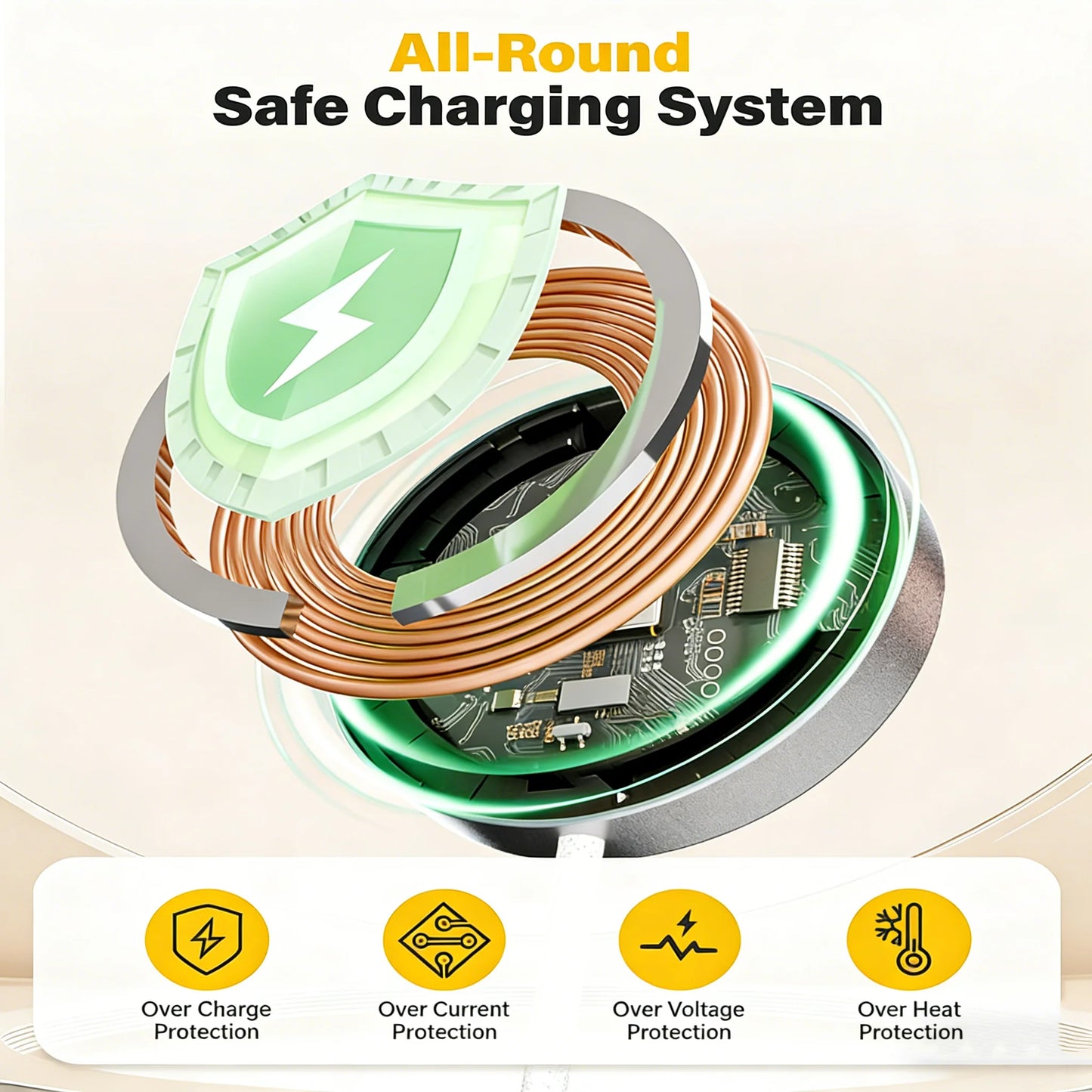 TIMESS QI2 25W Fast Wireless Charger For IPhone 17 16 15 14 13 12PRO MAX For Airpods 4 3 2 Pro 2-IN-1 Charging Station Stand Pad