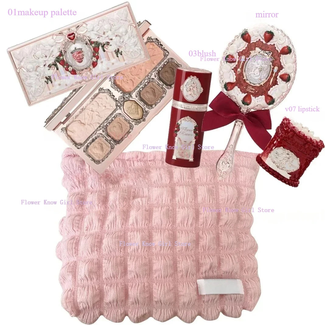 Flower Knows ALL IN ONE Makeup Kit Full Professional Face Palette Blush Eyeshadow Lip Cream Solid Perfume Sets