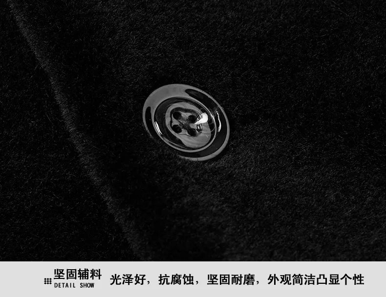 2024  Men's Imitation Fur Liner Winter Warm New Fur One-piece Coat Imitation Mink Fleece Mid-length Fur Coat  Men Jacket