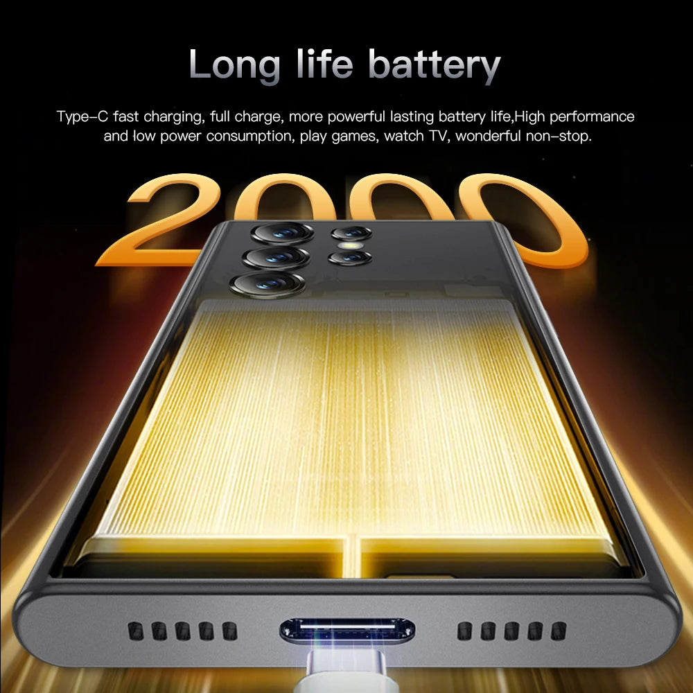 SERVO S24 MINI Android Smartphone 4G Network 2 SIM standby Play Store Face Unlock 3.0" Color Screen Mini Card Smart Mobile Phone