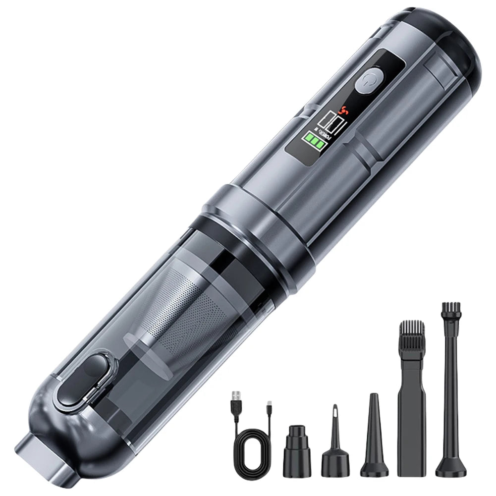 15000PA Car Vacuum Cleaner with Brushless Motor Handheld Vacuum Portable Cordless Compressed Air Duster for Car Home Office Pet