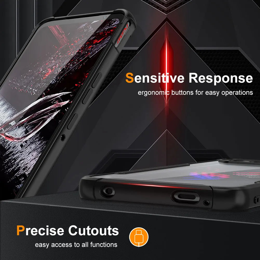 CaseFor ASUS ROG Phone 5 Case Gaming Protective Cover Air Trigger Compatible Shockproof Back Cover with Camera Screen Protection
