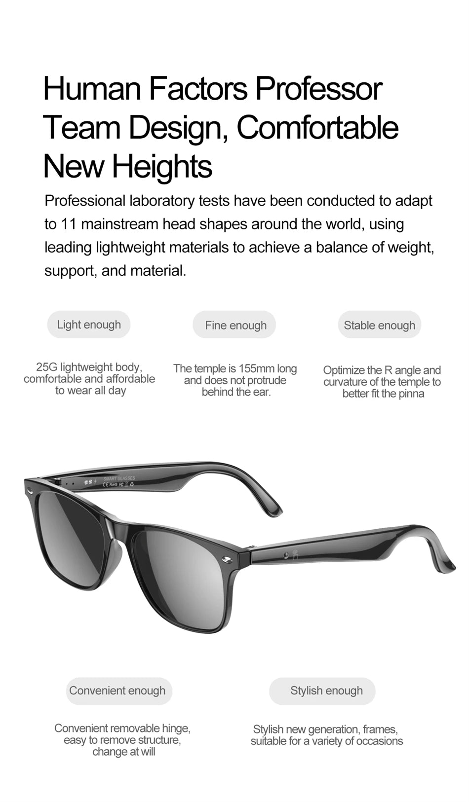 2025 New Smart Glasses Men 163 Online Language Al Intelligent Translation Anti-blue Lenses Wireless Call Voice Assistant Glasses