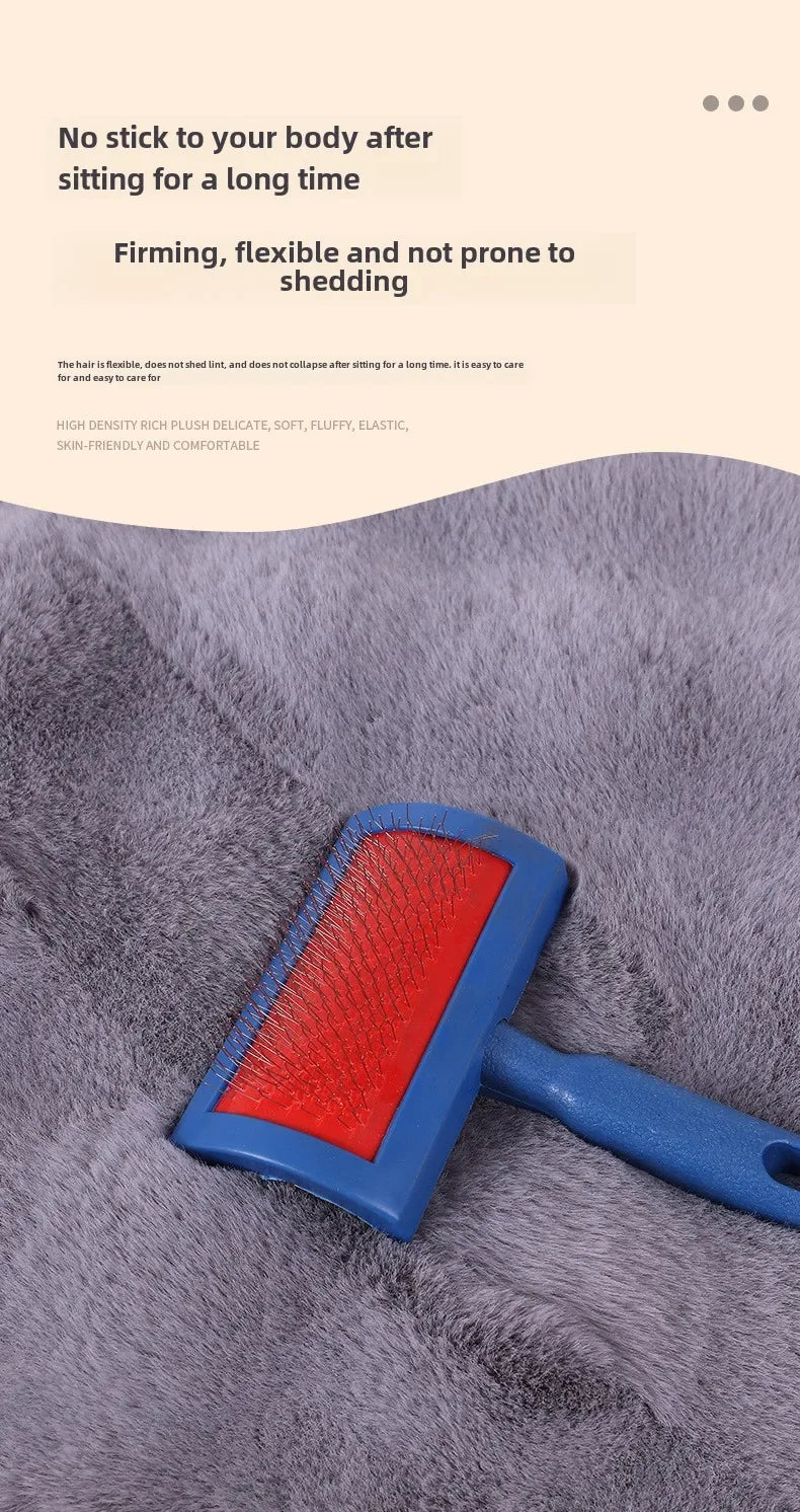 Universal Winter Car Seat Cushion Imitation Rabbit Fur Car Seat Cover Thick Plush Soft and Warm  Plush Car Seat Cushion