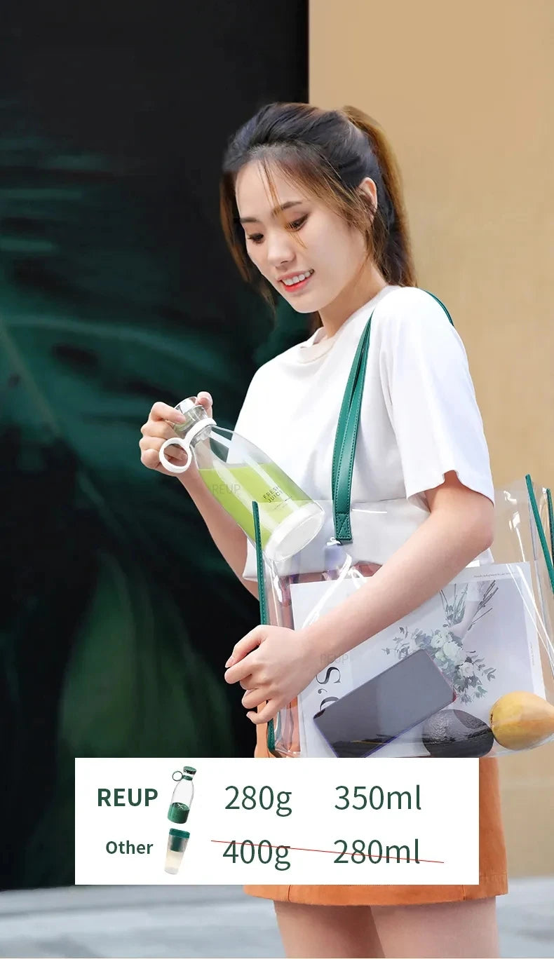 Wireless Charging 4 Blades Electric Juicer Mini Portable Blender Fruit Mixers Extractors Multifunction Juice Maker Machine