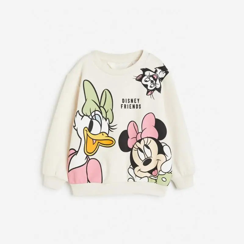 New Autumn Sweatshirt Outfits Cartoon Print Hoodies+Pants 2Piece Set Outer Wear Cotton Long-sleeved Suits Boys Child Costume
