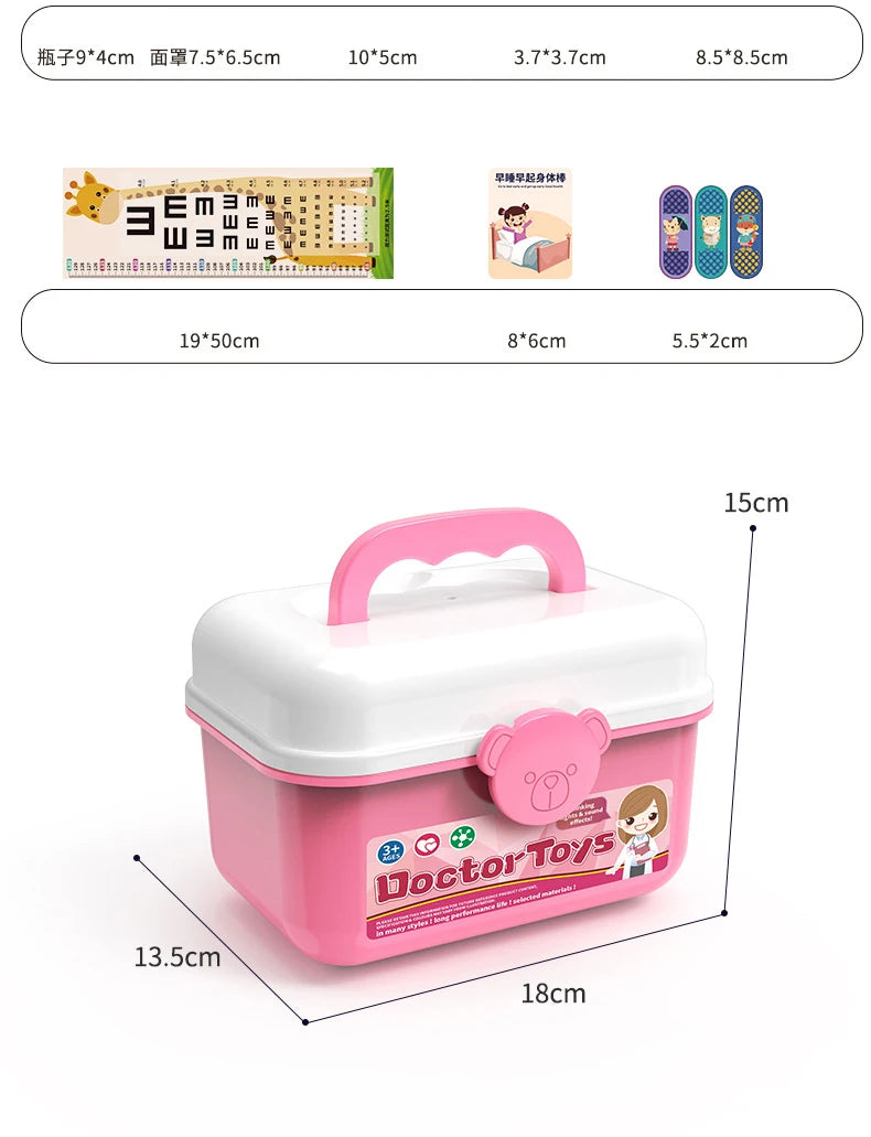 Children Doctor Play Set Simulation Nurse Toy Doctor Accessories for Kids Home Play Toys Doctor Set Toy Gift for Kids Boys Girls