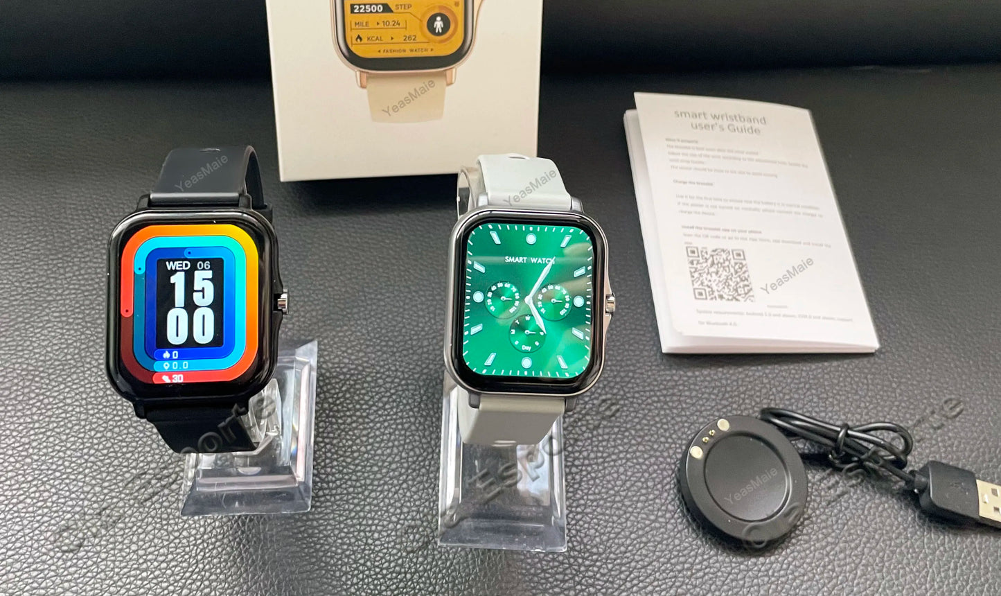 NEW 2025 Fashion SmartWatch Android Phone 2.01" Color Screen Full Touch Custom Dial Watch Women Bluetooth Call Smart Watch Men