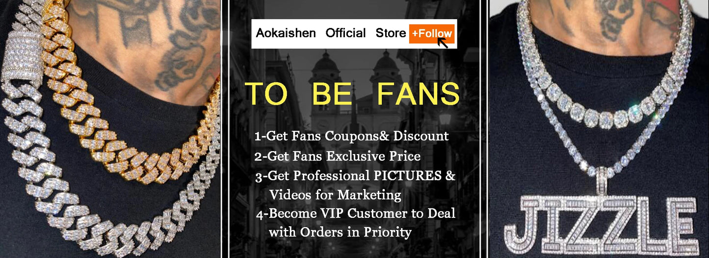 Aokaishen Iced Out Necklace Pendant for Men Real Copper Get Rich Hip Hop Jewelry