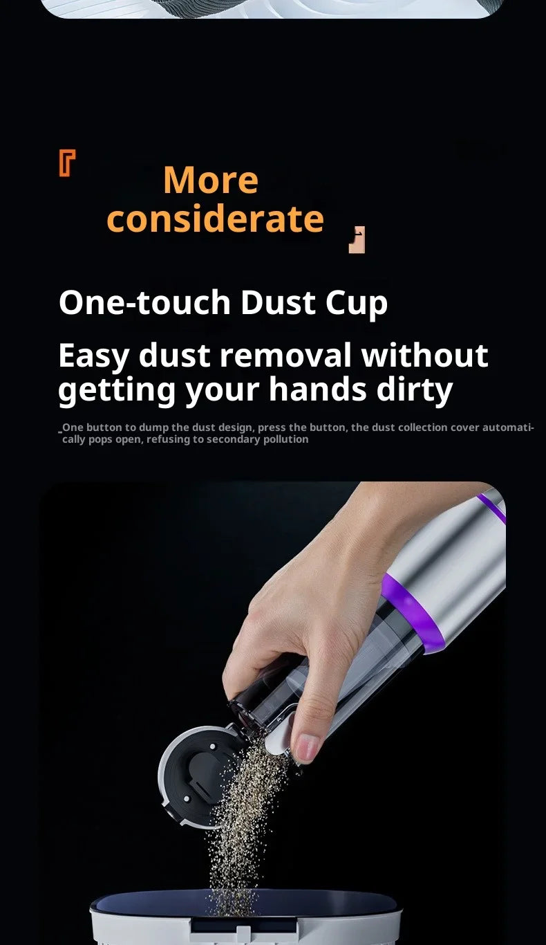 Car Vacuum Cleaner High Power Portable Handheld Wireless Brushless Motor Cleaning Machine Powerful Air Duster for Home Appliance