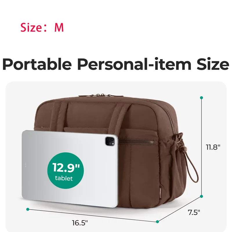 BAGSMART Women Duffle Bag for Travel with Wet Pocket Lightweight Water Resistant Carry on Weekender Gym Bag