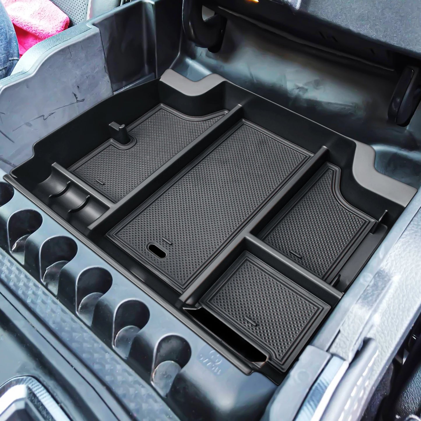 Center Console for 2024 Dodge RAM TRX 1500 2023 2022 2010-2021 Armrest Storage Organizer Car Storage Box Coin Interior Tray Box