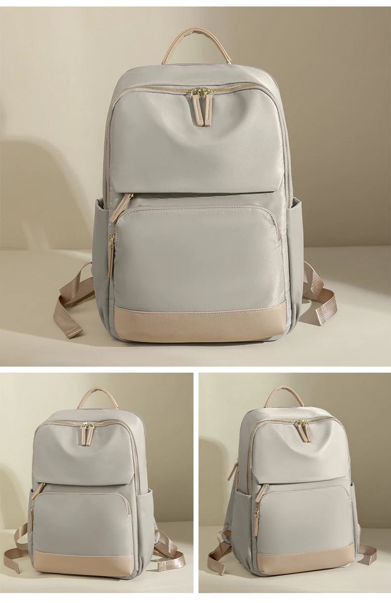 Travel Backpack for Women Luxury Back Pack Bag for 15.6 inch Laptop New Stylish Female Bags with Computer Cabin Large Schoolbags