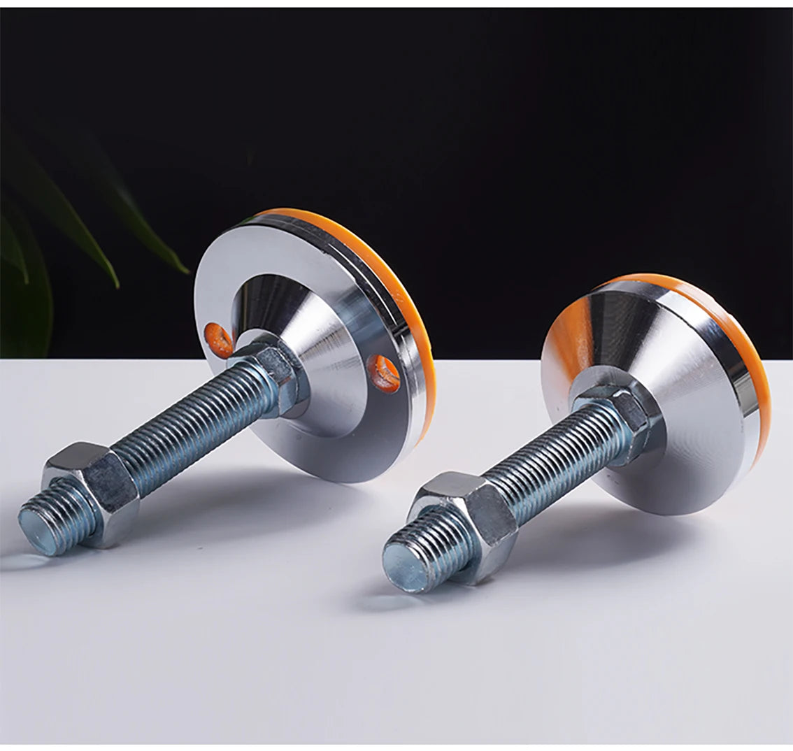 40 50 60 Heavy Metal Foot Cup/Fixed Foundation Screw/Adjustable Foot/Anti Slip Shock Absorber Support Foot M8 M10 M12 M14 M16