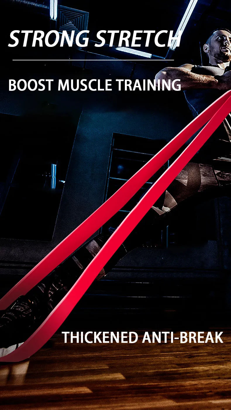 Resistance Band Heavy Duty Latex Sports Elastic Belt Pull Up Assist Bands For Pilates Workout Out Fitness Shape Body Home Gym