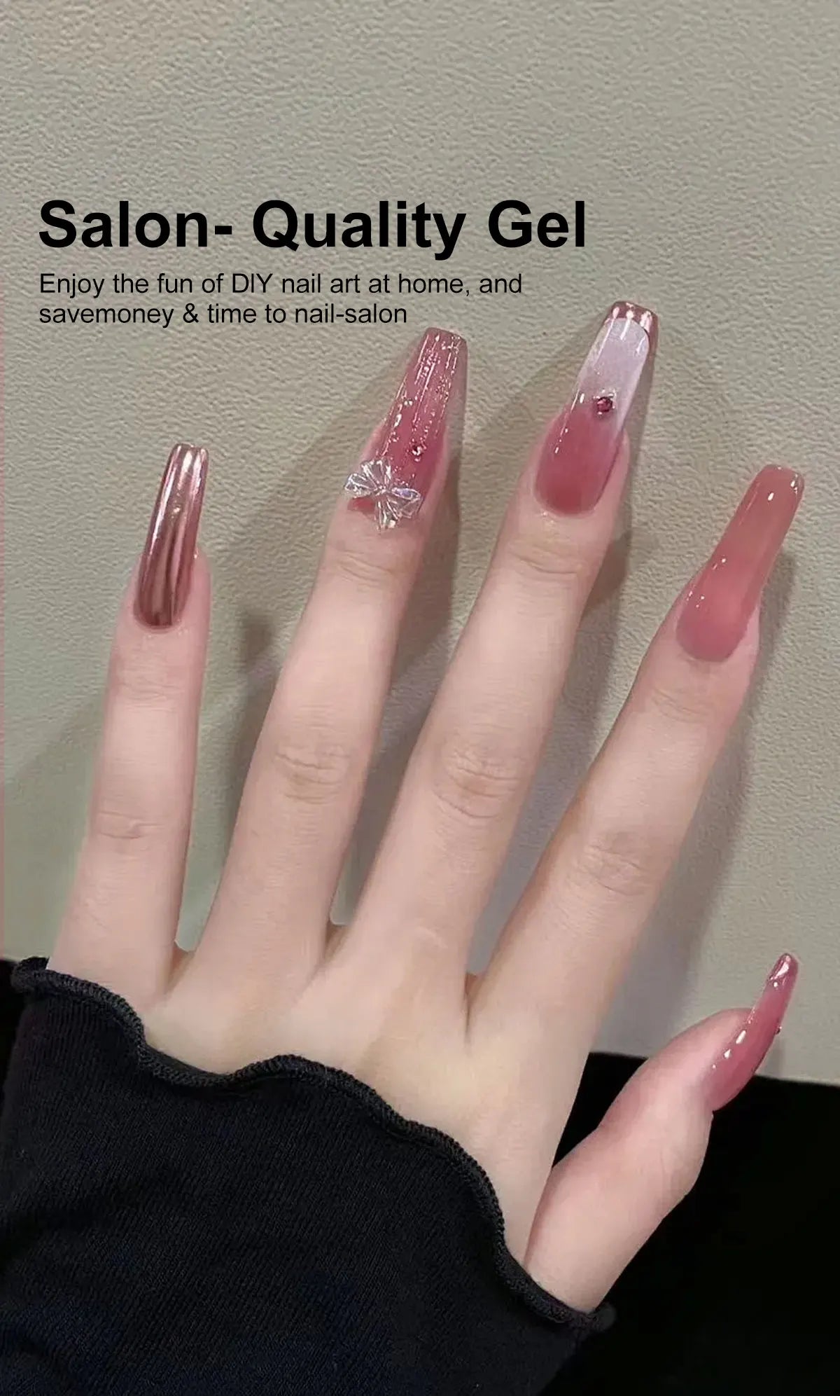 LIMEGIRL 8ML Nail Polish Gel Set 40 Color UV Gel Semi-Permanent Soaking Varn Nail Polish Suitable for Beginners Nail Art Kit