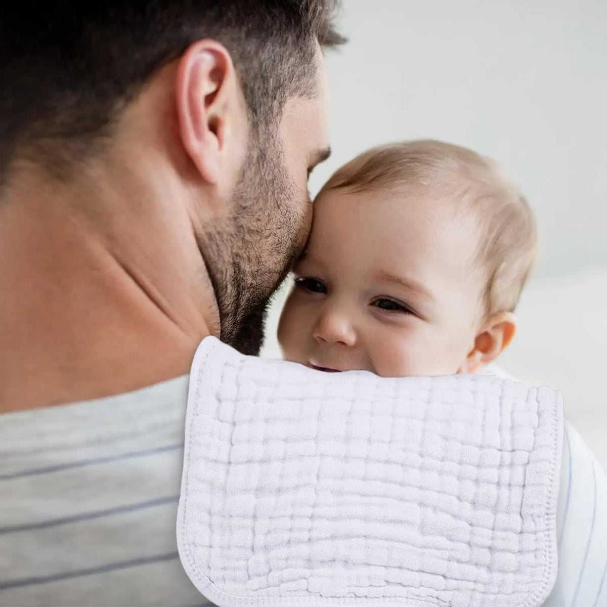 6pcs Baby Burping Cloth Large 20''x10'' Extra Soft and Absorbent Muslin Burp Cloths 100% Cotton Washcloths For Baby