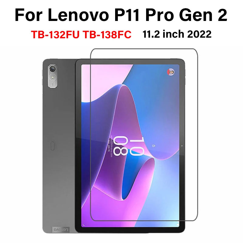 For Lenovo Tab P11 TB-J606F J606N J606L 11.0" Tempered Glass Screen Protector P11 Pro J706F 11.5 Tablet HD Clear Protective Film