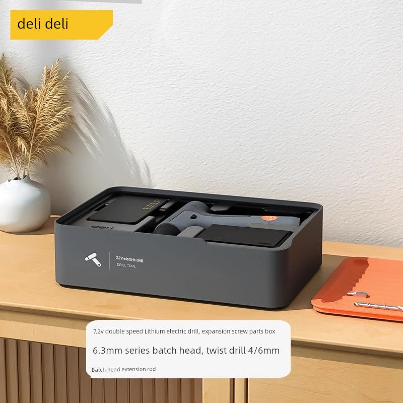 Deli Home Daily For Home Wire Cutter Hammer Lithium Electric Drill Emergency Repair Multifunctional Suit Tool H1001