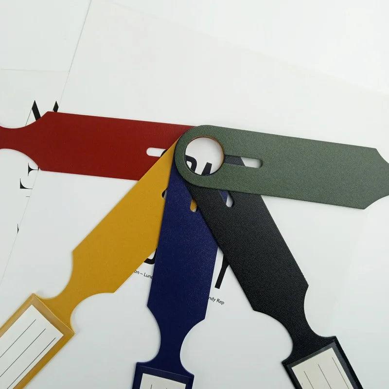 Long PU Luggage Tag for Air Travel - Easy Baggage Identification