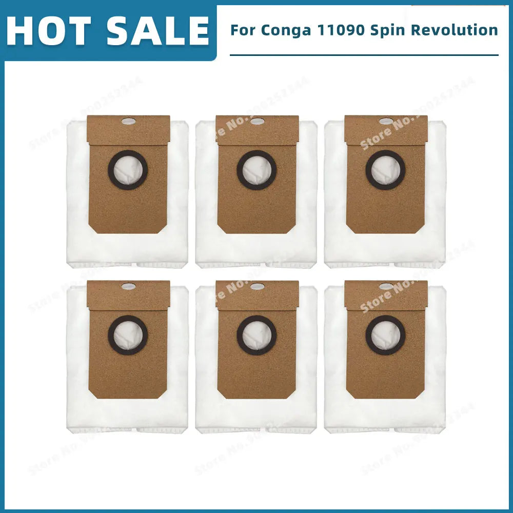 Compatible For Cecotec Conga 11090 / 13090 Spin Revolution Replacement Parts Accessories Filter Main Side Brush Mop Dust Bag