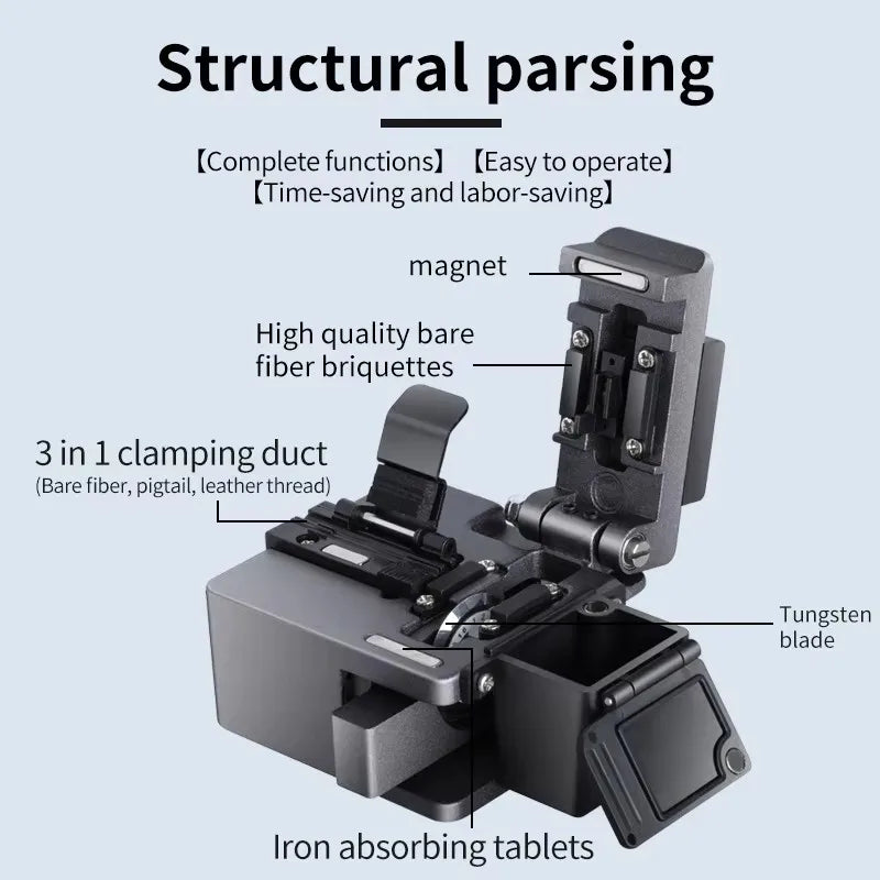 Fiber cleaver M9 Cable Cutting Knife FTTT Fiber Optic Knife Tools cutter High Precision Cleavers 16 surface blade