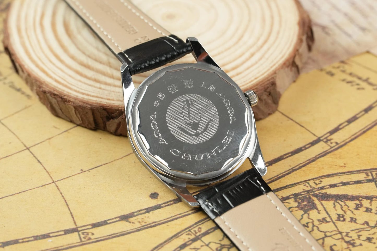 Old Shanghai Diamond Brand Genuine Mechanical Watch Men's Manual Winding Watch Inventory Dad Gift Retro Old Watch